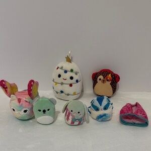 Squishmallow random squish lot of 6 different sizes and collections